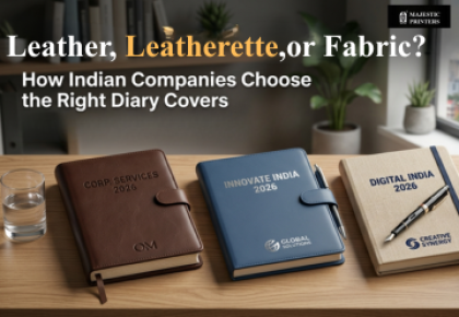 How Indian Companies Choose Diary Covers: Leather, Leatherette, or Fabric?