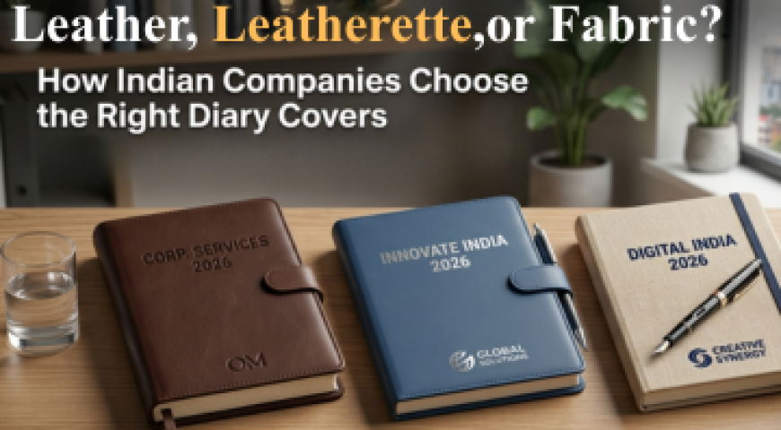 How Indian Companies Choose Diary Covers: Leather, Leatherette, or Fabric?